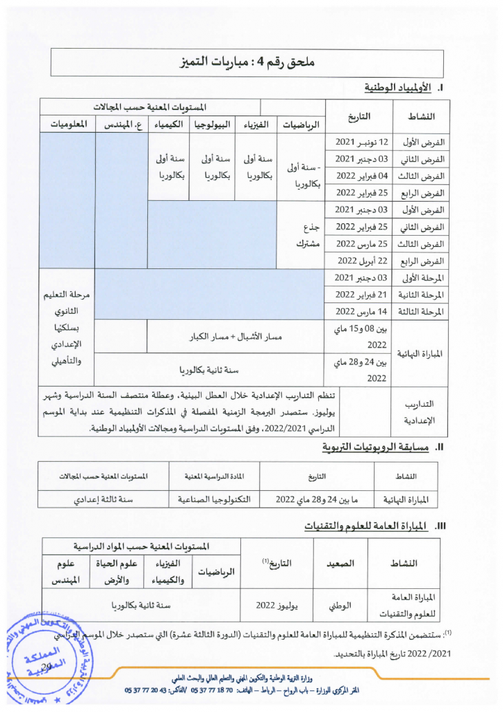 مباريات التميز